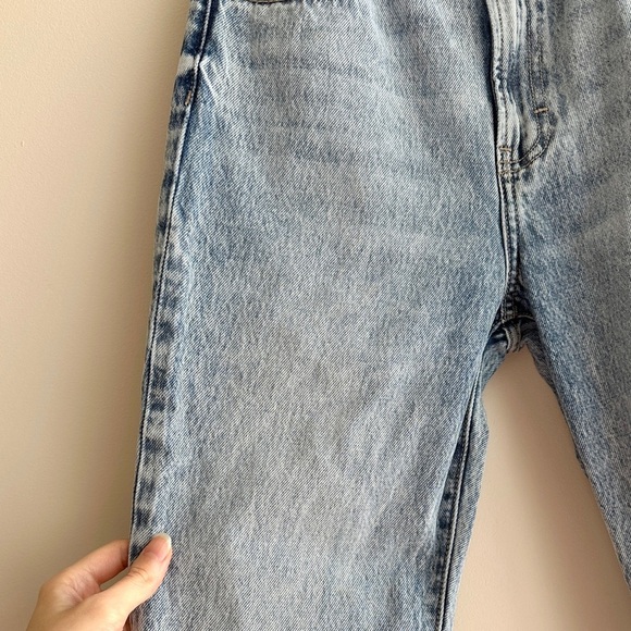 HIDDEN Light Blue Acid Wash Women's Front Slit Jeans, Denim Jeans, Size 24 - Picture 11 of 16